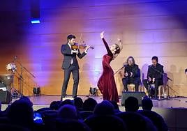 El violinista cordobés Paco Montalvo, sobre el escenario.