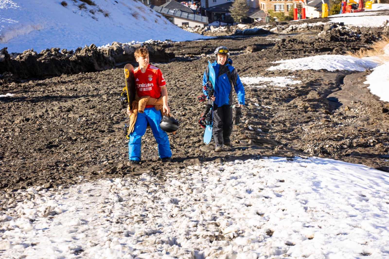 Así han quedado las pistas de Sierra Nevada con la inundación de barro