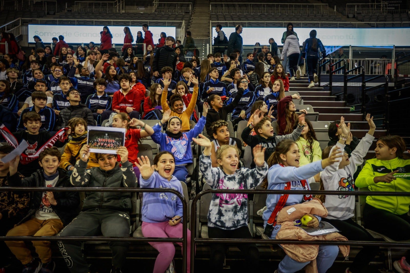 Las imágenes de los niños en el Fénix Game del Palacio de los Deportes
