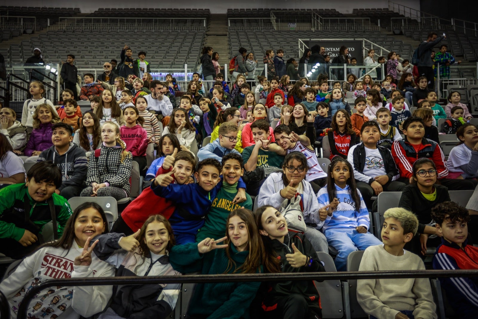 Las imágenes de los niños en el Fénix Game del Palacio de los Deportes