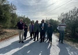 Visita a las obras que se realizan en el camino rural Cuenta.