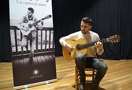 Luis Gualda, en el auditorio Jorge García Tudela.