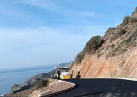 Trabajos en la carretera.