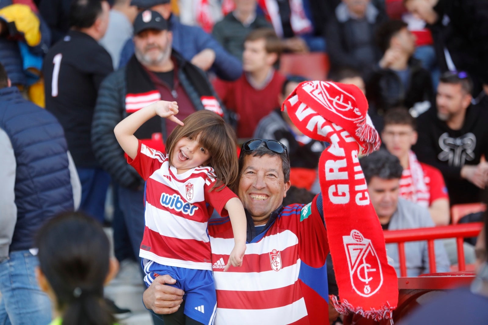 Encuéntrate en la grada en el partido entre Granada y Almería