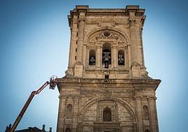 Obras en la torre de la Catedral.
