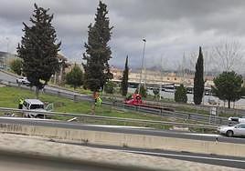 La furgoneta accidentada.