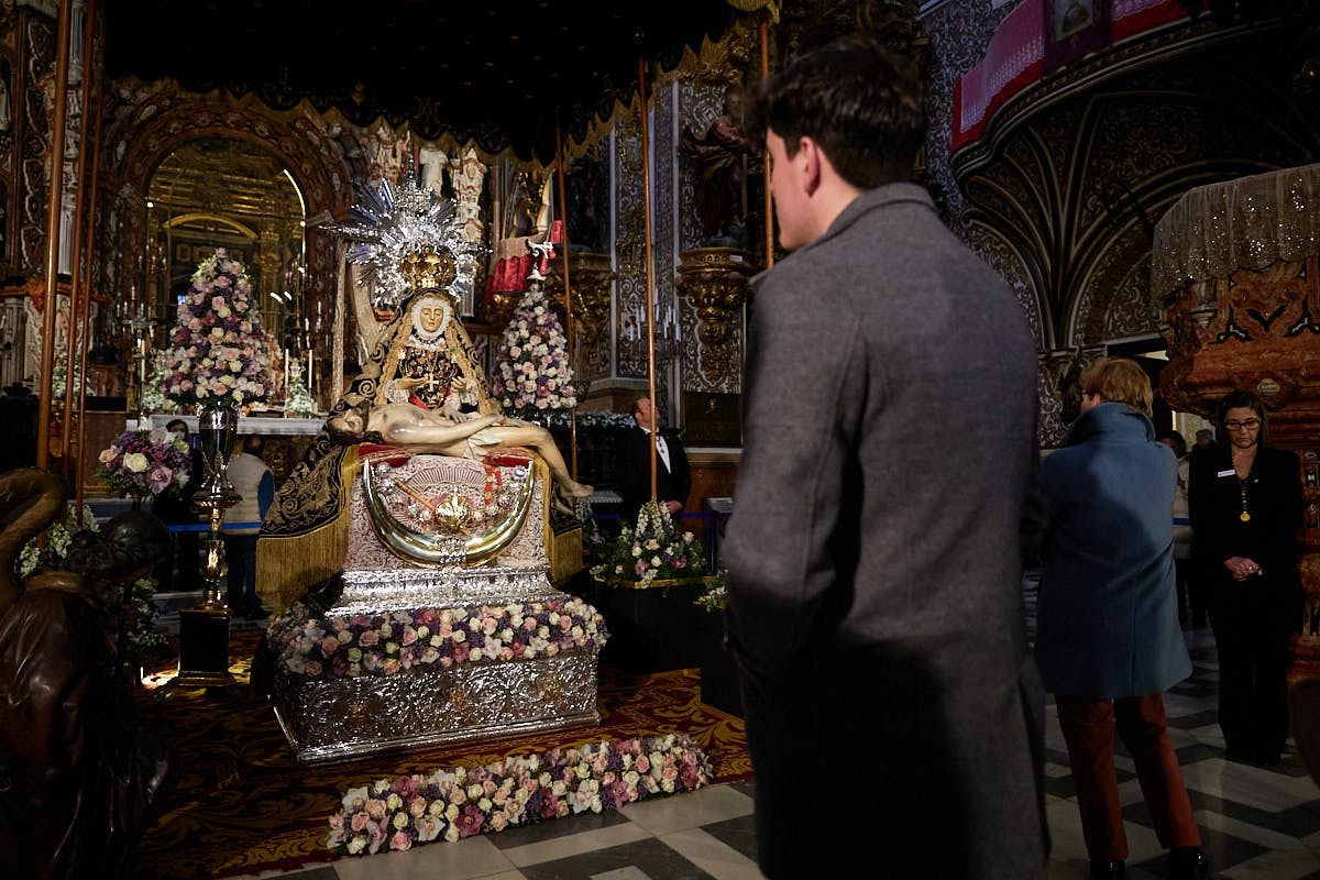 Las imágenes de la Virgen de las Angustias tras su restauración