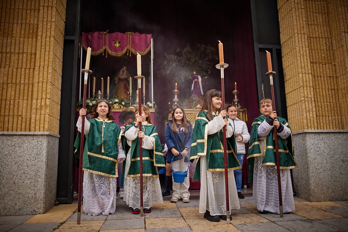 Las imágenes de la procesión infantil de los Salesianos