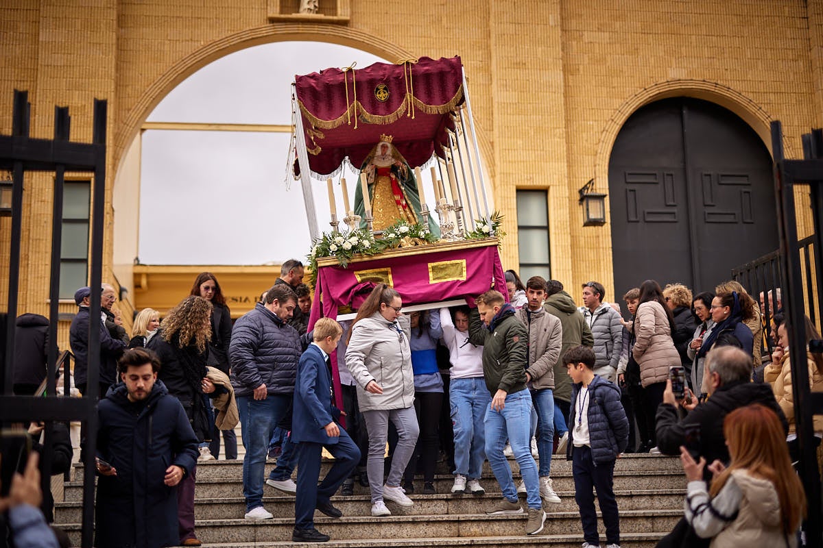 Las imágenes de la procesión infantil de los Salesianos