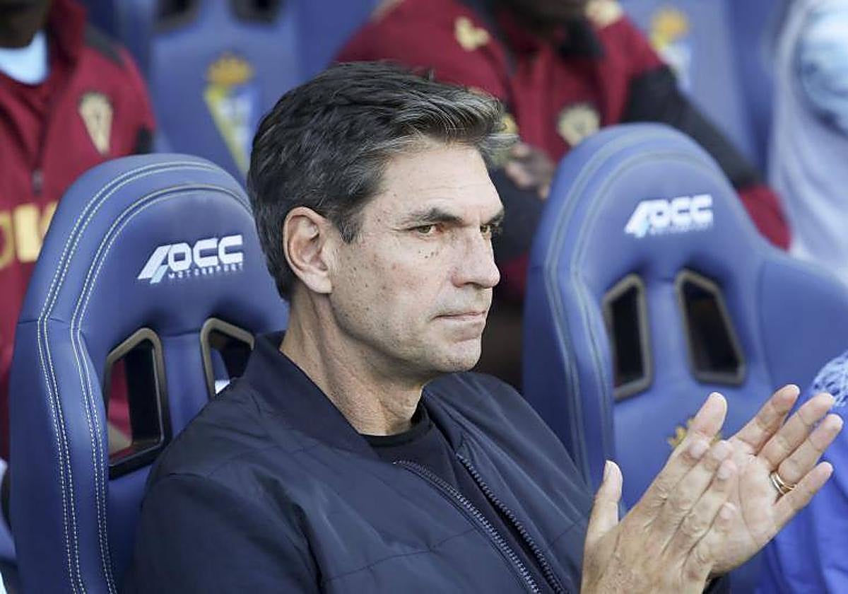 Mauricio Pellegrino, entrenador del Cádiz.
