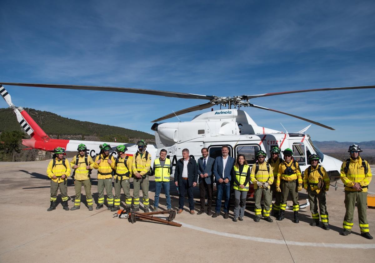 El delegado del Gobierno visita las instalaciones de la Base BRICA del INFOCA en Los Moralillos