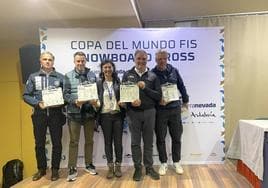 Organizadores de la Copa del Mundo de 'snow cross'.