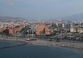 Imagen de archivo de una de las zonas más nuevas de la ciudad de Almería, vista desde el mar.