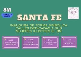 Santa Fe pondrá nombres de mujeres a las calles el 8M para «visibilizar la desigualdad del callejero»