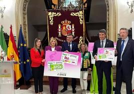 Presentación en Granada del cupón de la ONCE dedicado al Día Internacional de las Mujeres.