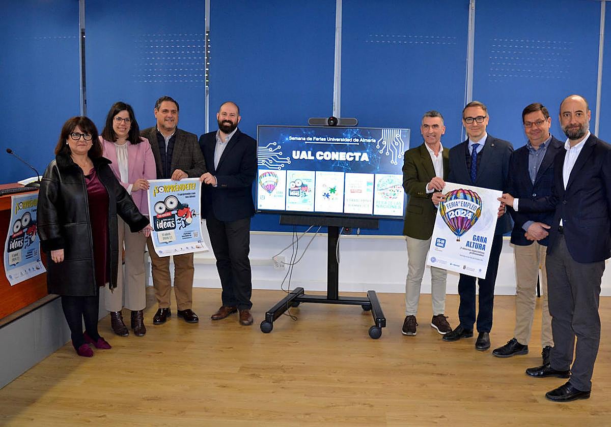 Acto de presentación de UAL-Conecta, la Semana de las Ferias de la Universidad de Almería.