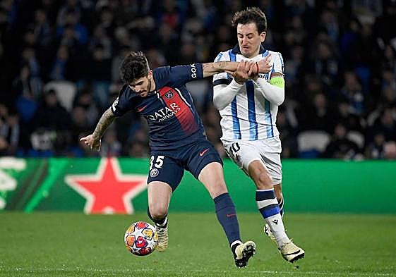 Mikel Oyarzabal, en el partido contra el PSG del martes.
