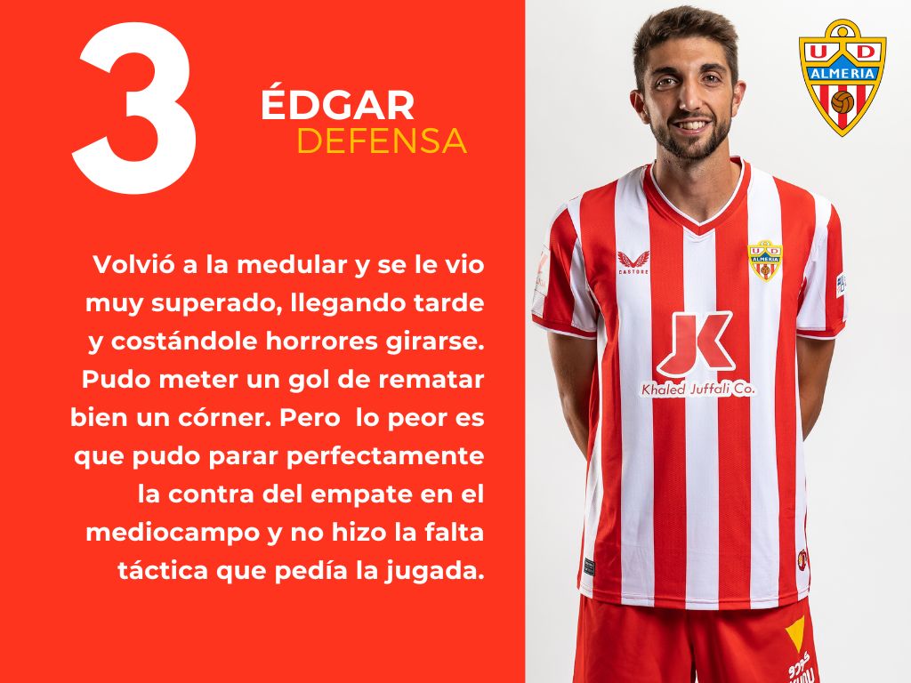 Las puntuaciones del UD Almería 2 - 2 Sevilla FC