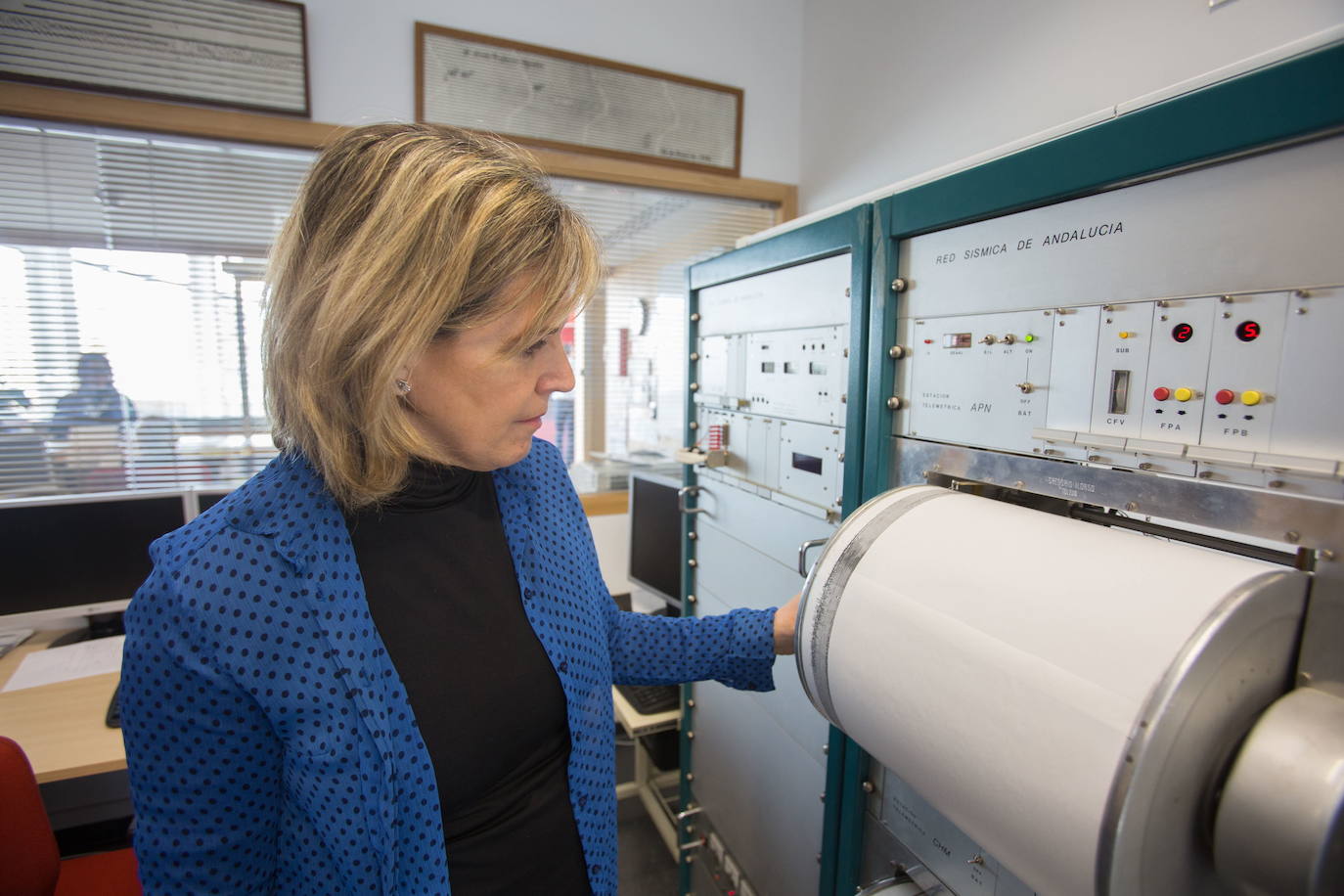 Sismógrafo del Observatorio de Cartuja.