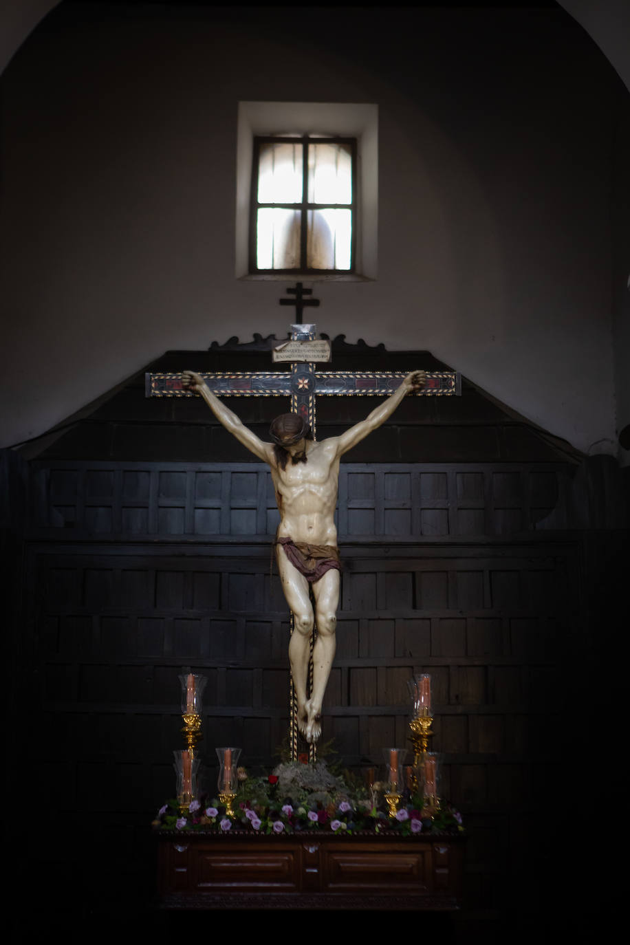 Cristo del Silencio en la iglesia de San Pedro.