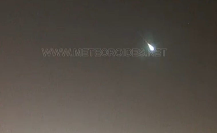 La bola de fuego en Portugal.