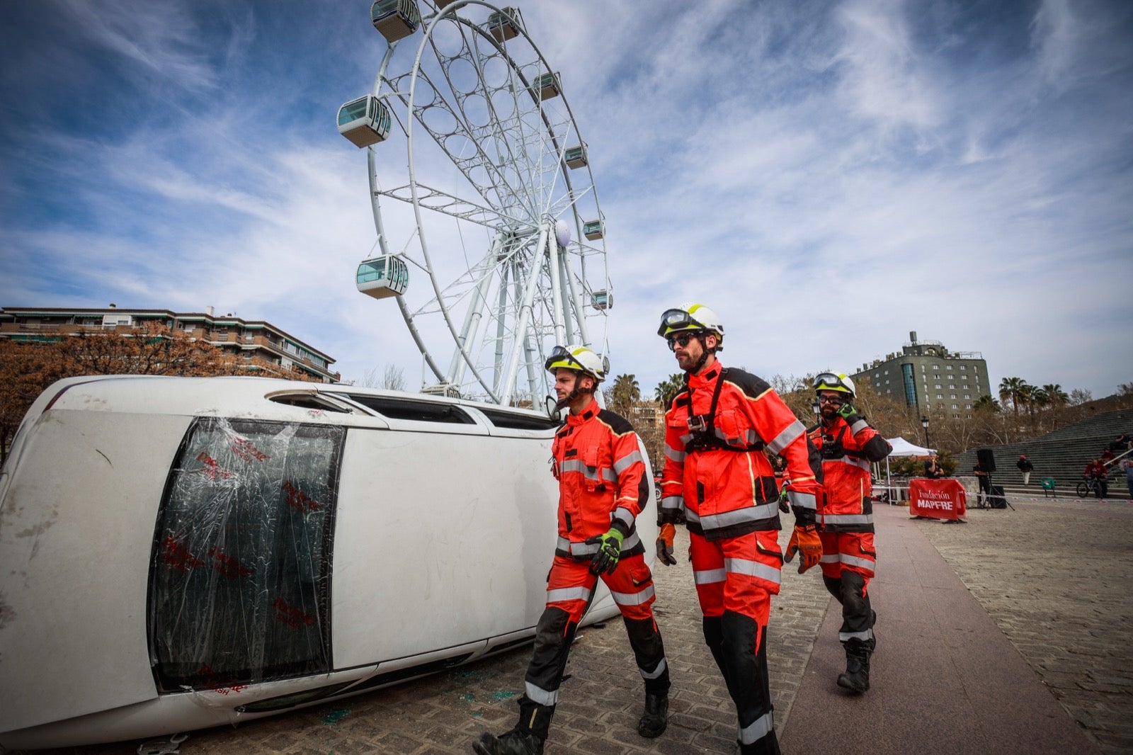 El espectacular simulacro de gran accidente en Granada, en imágenes