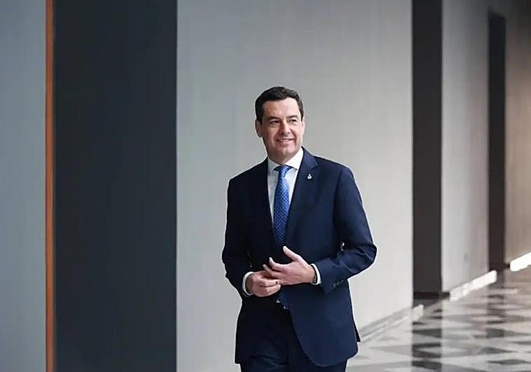 Juanma Moreno, en el palacio de San Telmo.