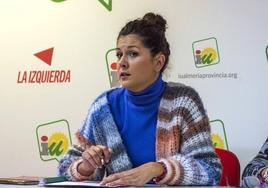 María Jesús Amate, coordinadora de IU en Almería.