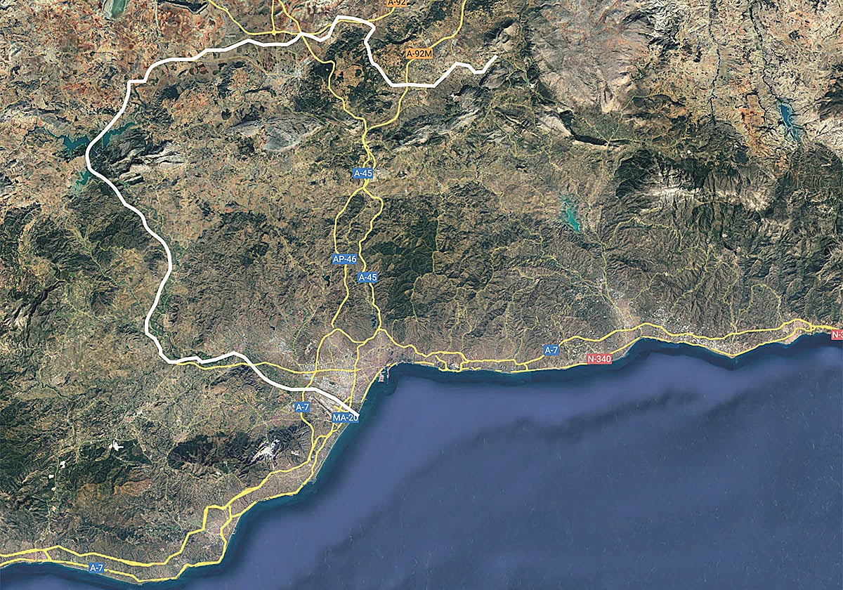 La 'autovía del agua' proyectada en Málaga llega a dos pueblos de Granada