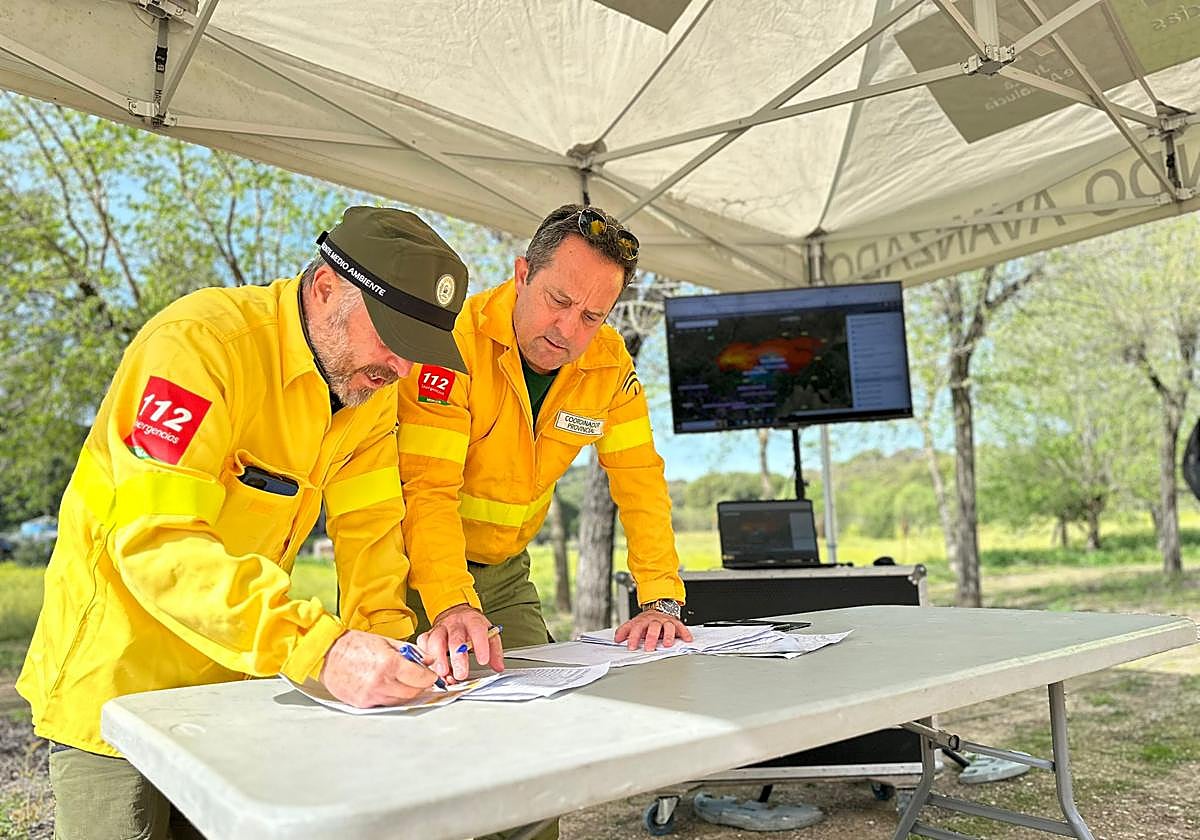 Así suenan en Andújar los teléfonos móviles ante un aviso de incendio