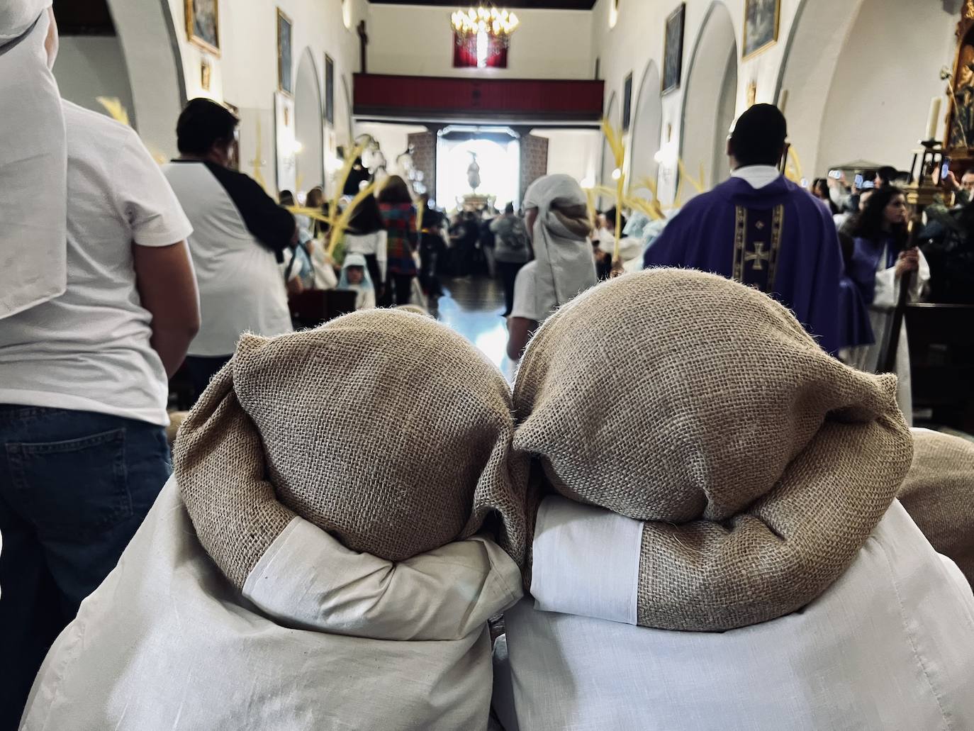 El ensayo y la bendición de la Borriquilla de Churriana de la Vega, en imágenes