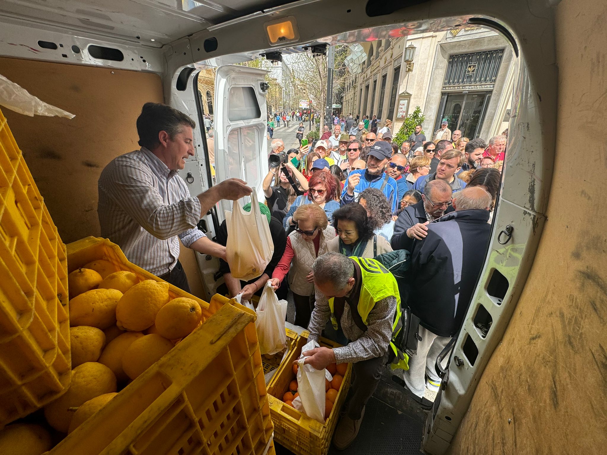 La tractorada de Granada, en imágenes