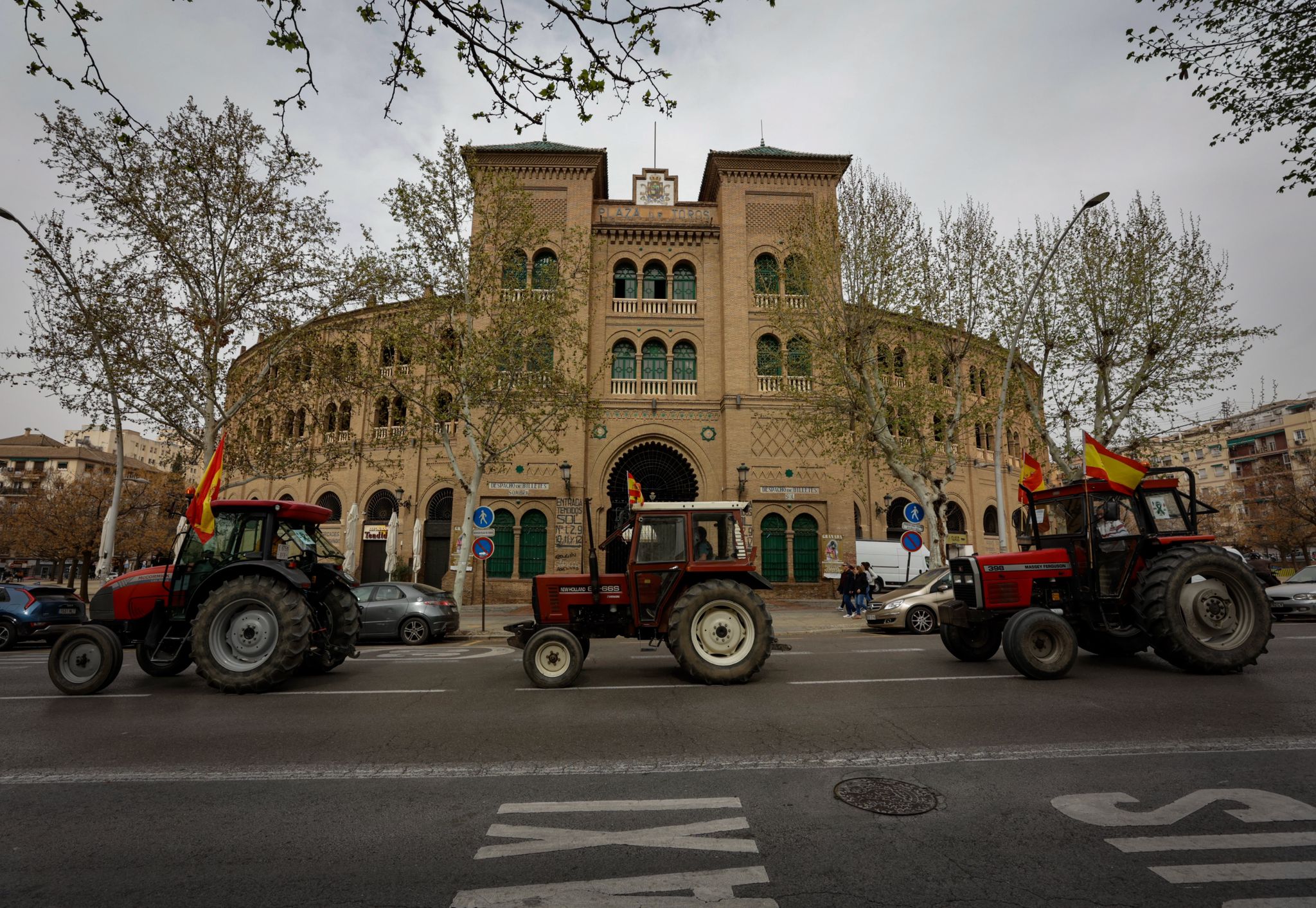 La tractorada de Granada, en imágenes