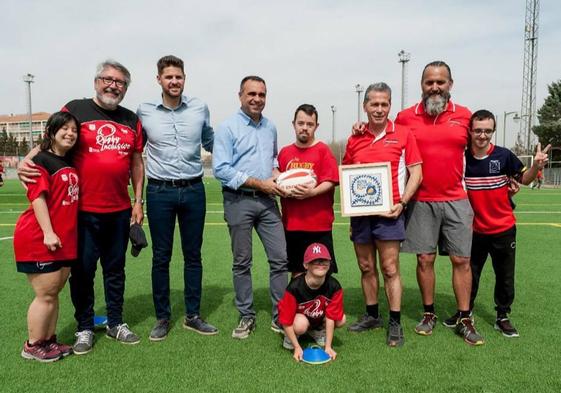 El Escoriones muestra los avances de su escuela de rugby inclusivo