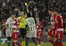 Cuadra Fernández, en el Betis - Granada.