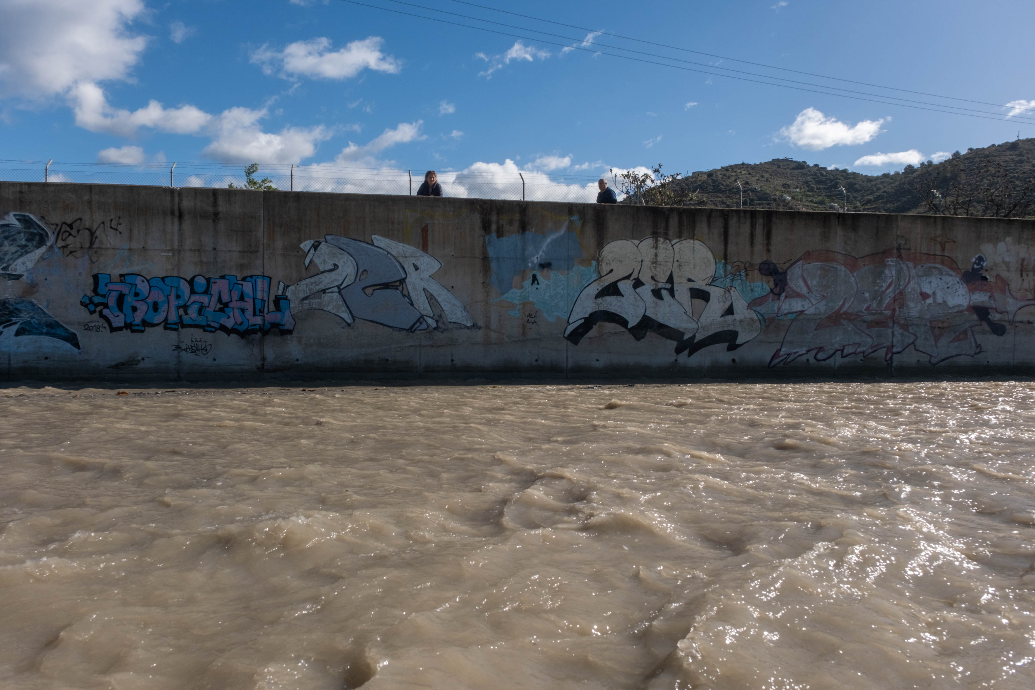 Así luce el Río Verde en Almuñécar tras las últimas lluvias