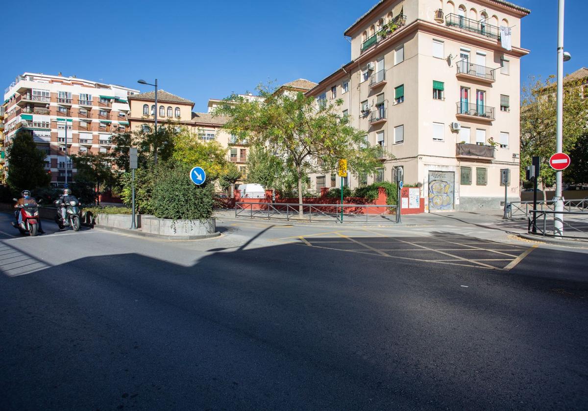 Vista de la calle Marqués de Mondéjar, en Granada capital.