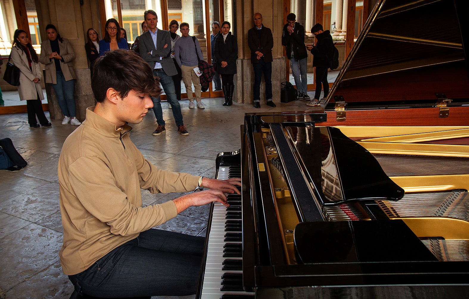 Concierto de piano, este martes, en el hall del Palacio de la Diputación.