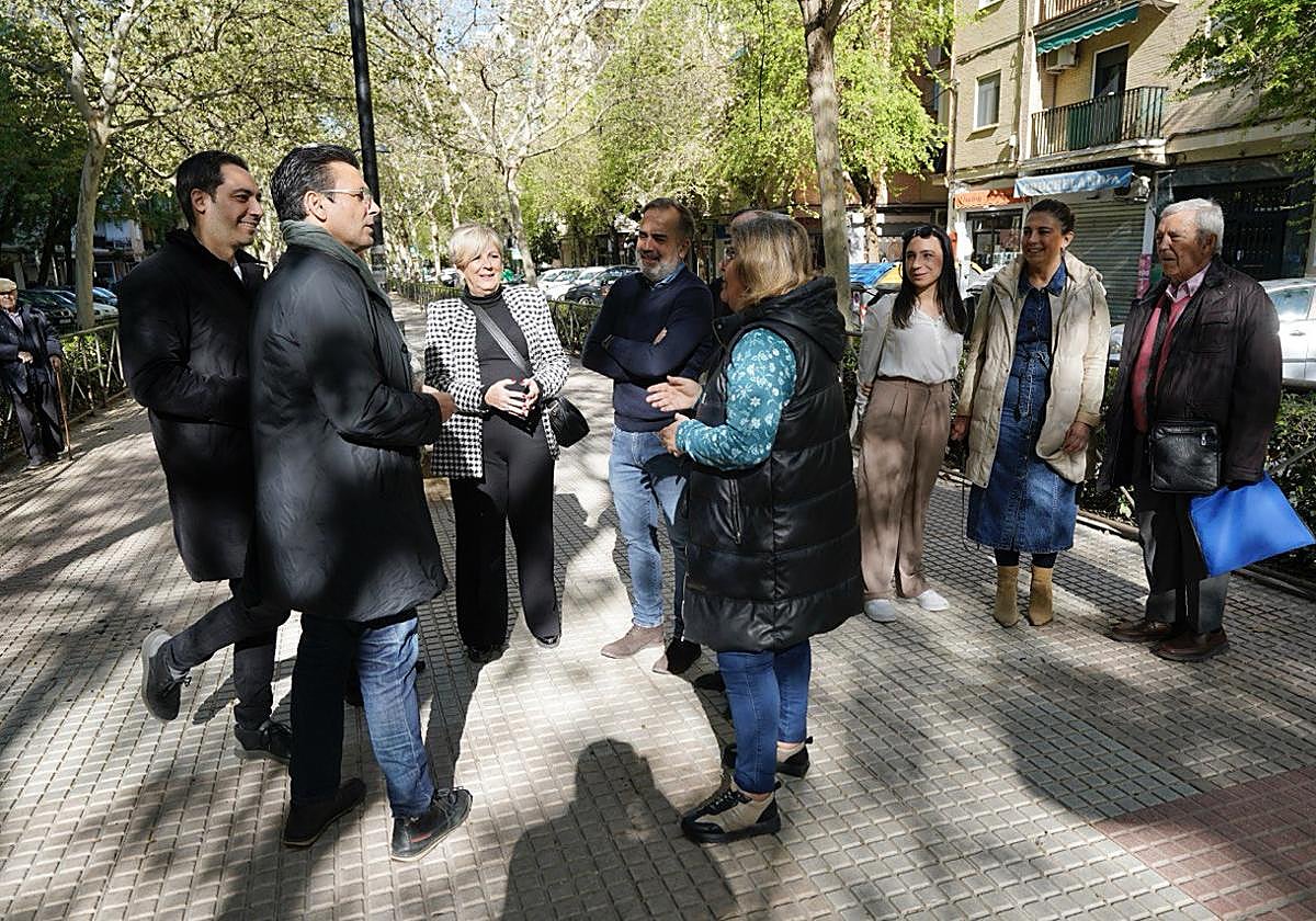 Visita del grupo municipal socialista a la avenida Don Bosco
