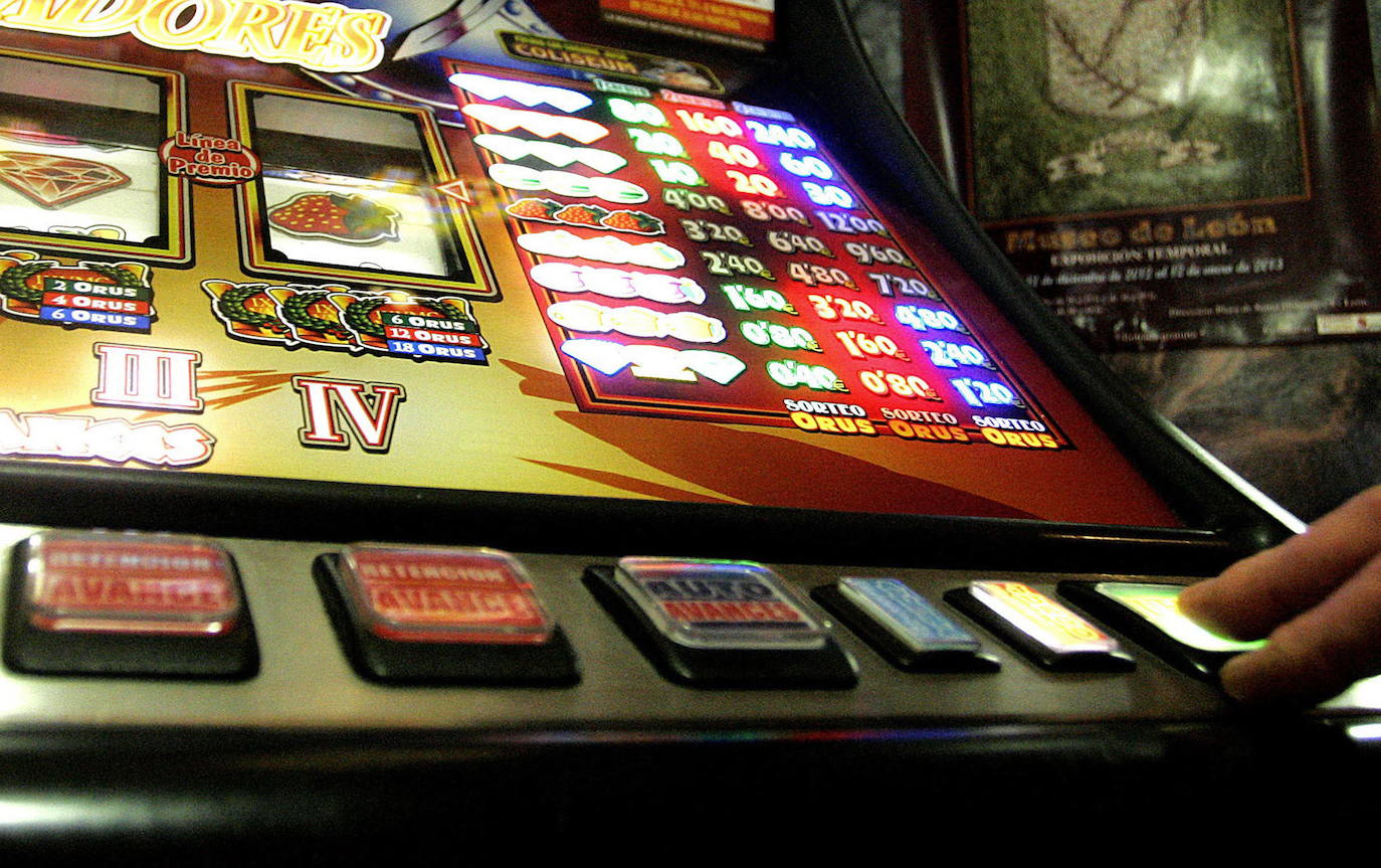 Una máquina tragaperras.