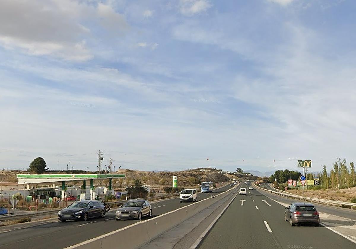 Zona donde se produjo el accidente mortal.