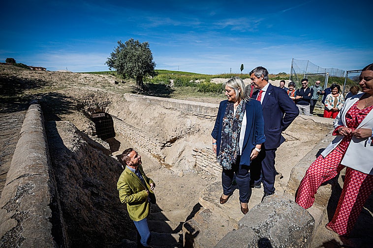 Visita al criptopórtico romano de Las Gabias.