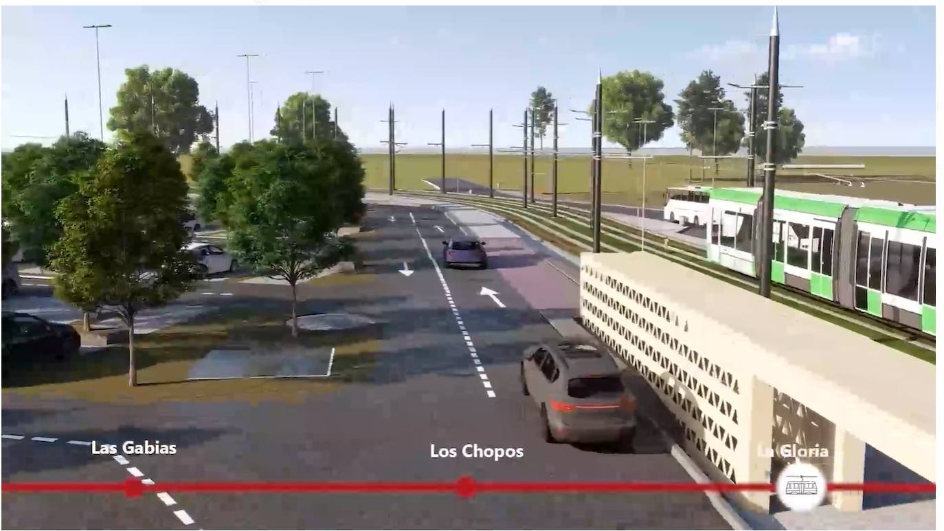 El futuro intercambiador de La Gloria en Las Gabias.