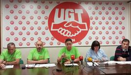 Rueda de prensa de UGT sobre el convenio del campo.