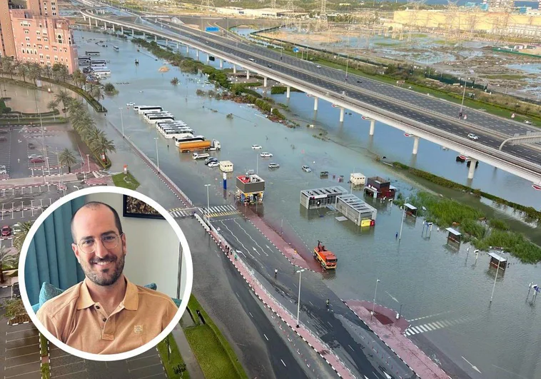 Un granadino atrapado en Dubái por las inundaciones: «No hay ni alcantarillas. Está todo colapsado»