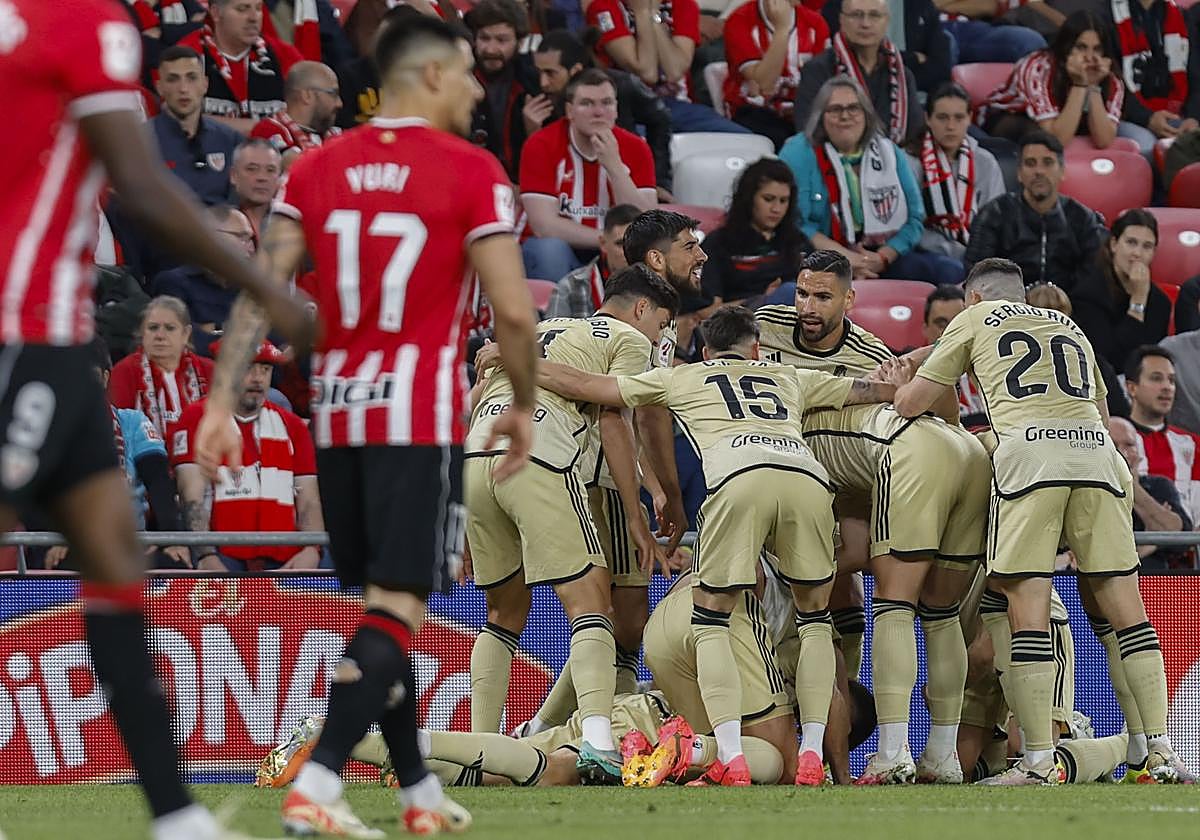 Celebración del primer gol.