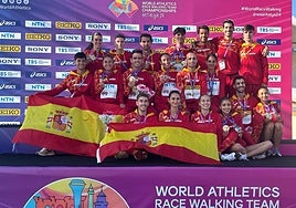 Integrantes de la delegación de la selección española en Antalya (Turquía).