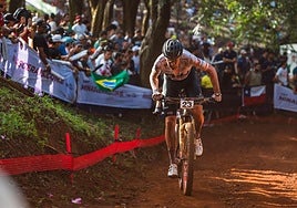 David Valero, durante la Copa del Mundo de Araxa.