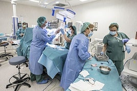 Imagen de archivo de una intervención quirúrgica.