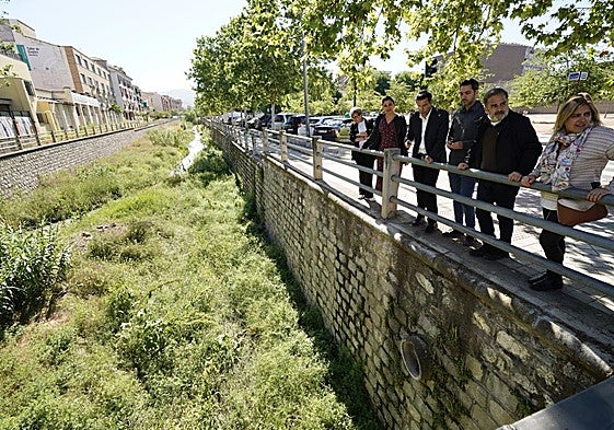 El río Monachil a su paso por el Zaidín.